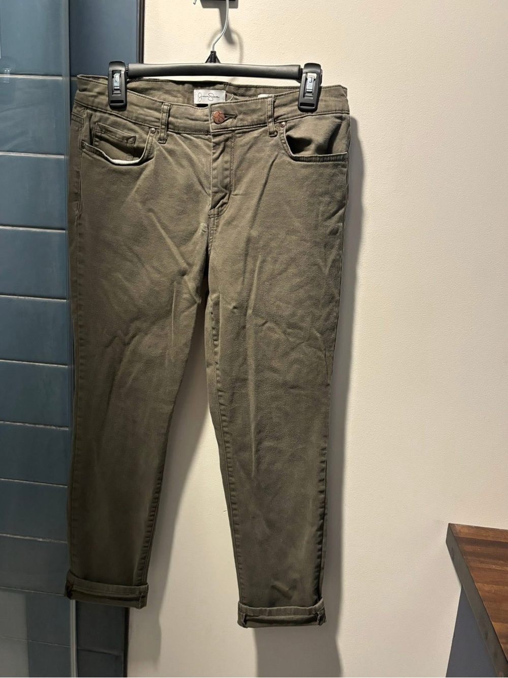 Jessica Simpson Olive Green Skinny Pants